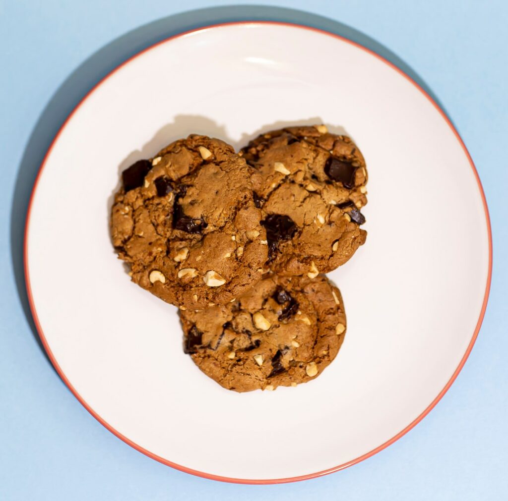 Peanut butter and chocolate cookies